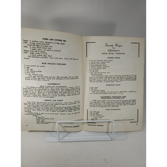 Amish Dutch Cookbook Ruth Redcay c1960s MCM Recipes from PA Restaurants Hotels - Picture 7 of 16